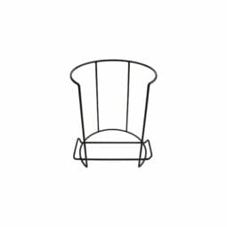 RCK-CS9 - 8.5" L x 11" W Black, Iron Polyethylene, Stacking Rack, 12.25" Tall, Fits Round Plates with Dia. of 8.63 to 9.12, G.E.T. Dish Storage Rack