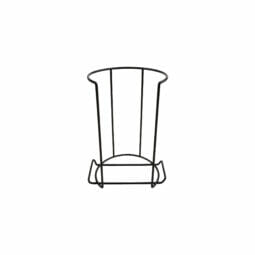 RCK-B18/CS7 - 6.75" L x 9" W Black, Iron Polyethylene, Stacking Rack, 12.375" Tall, Fits Round Plates with Dia. of 6.75 to 7.25, G.E.T. Dish Storage Rack