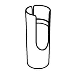 3178171 - Replacement Stainless Steel Bottom Tube for Rotary Cereal / Dry Food Dispenser. FRILICH 3GE004 (Fits ETO450E100, ETO350E100, ETO250E100 Dry Food Dispensers)