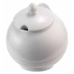 2757350 - 3.7 qt. White Pure Nature China Bowl w/ Lid. 8.7" dia., 10.2" tall. FRILICH RB569 PURE NATURE