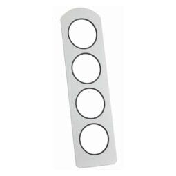 6272112 - GASTRO Vario Rack Aluminium Mounting Plate for 4 Displays incl. Scratch guard