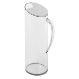 8166010 - 1.6 qt. / 1.5L Cereal Flute / Dry Food Dispenser. Acrylic with Stainless Steel Lid. 3.9" dia., 11" tall. FRILICH EB549E CONNECT (Fits EB634E Base)