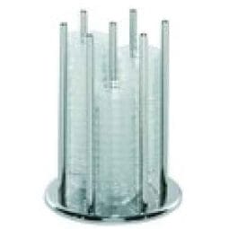 3296010 - ELEGANCE Bowl Holder 'Maxi' with 60 Glass Bowls (70 mm) Model Stainless Steel, Stainless Steel Holder