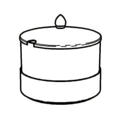 6245010 - 50.7 oz. (1.5 liters) Freshness Dish. Includes Plastic Dish, Cooling Pack, Stainless Steel Lid w/Knob, Gold