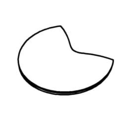 3177310 - Replacement Press-On Stainless Steel Lid for Use During Service With Plastic Lower Base Included for Cereal Flute. FRILICH 3DE054 (Fits EB549E Set and 3SA015 Flute)