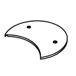 3170909 - Replacement Lower Plastic Base for Stainless Steel Cereal Flute Lid. FRILICH 3ZU045 (Fits 3DE054 Lid)
