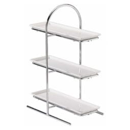3244101 - STRUCTURE Etagere 'Mini' Display Stand with three tiers, chromium for three China Plates (Article:3PO029)
