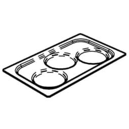 6254520 - Replacement Cooling Pack Holding Insert for Gastronorm Full-Size Cold Food Display. FRILICH 3EI027 (Fits EFC000E019 Cold Display Set and 3KU014 Colling Packs)