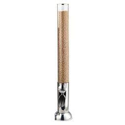 3178072 - 4.8 qt. / 1.2 gal. / 4.5L Rotary Cereal / Dry Food Dispenser Set with Base. Includes Acrylic Container with Lid, Stirring Handle, and Stainless Steel Chute. 7.5" x 6.7", 38" tall. FRILICH ETO450E100 CONNECT