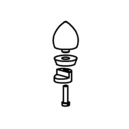 3171910 - Replacement Knob with Attachment for Elegance Juice Dispenser Lid. FRILICH EB591E (Fits 3DE063 and 3DE065 Juice Dispenser Lids)