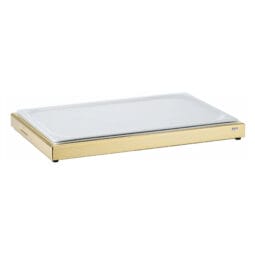 6255020 - UNISON Cooling Plate 'GN' with GN-China Plate, Model Gold Base made of Stainless Steel (24 carat gold-plated),with Plastic Inset and Cooling Cushion
