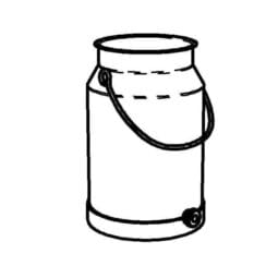3131210 - 5.3 qt. / 1.3 gal. / 5L Replacement Stainless Steel Body for Milk Dispenser Without Lid or Faucet/Spigot. FRILICH 3KA006 (Fits EMC050E Milk Dispenser)