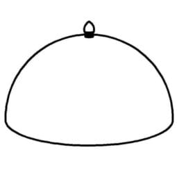 3255940 - SPARE Lid/Hood  transparent Hood for EARTH/PICKNICK  Freshness Plate `400`  with stainless steel Knob