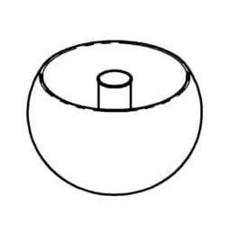 3148160 - Replacement Stainless Steel Bowl with Polished Finish for 5 Carafes. Includes Crushed Ice Tube. Carafes Sold Separately. FRILICH 3BE005 (Fits EB802E and EB581E Carafes)