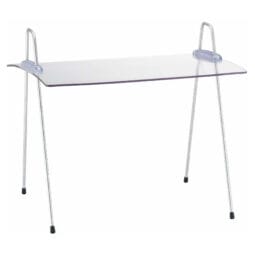 3089080 - Acrylic Rectangle Sneeze Guard, Portable and Adjustable Incline for a 14" Display with Wire Legs 16.5" x 14.6", 15.4" tall. FRILICH EB700E GUARD
