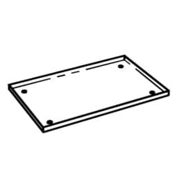 9098008 - Replacement Stainless Steel Crumb Tray for Bread Board Display. FRILICH 3ST133 (Fits 3EI068 Wooden Board and ETO000E001 Bread Board Display Set)
