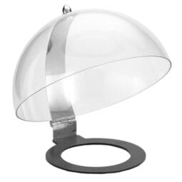 8189050 - Clear Buffett Hinged Dome Cover for 16" Round Cold Food Display. FRILICH NB001E PICKNICK (Fits NFC000E401, NFC000B402, NFC000B403, and EFC000E405 Cold Food Display Sets)