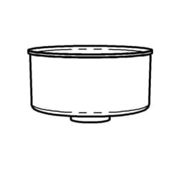 3179210 - SPARE Container Inner Container, transparent for ELEGANCE/TIMBER Honey Dispenser (dishwasher-proof)