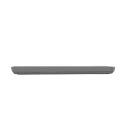 RS-2-136-WM/GRM - 13" x 6" Stackable Rectangular Melamine Platter, White Matte inside/ Gray Matte outside, GET. Roca Balance.
