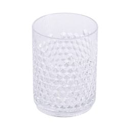 HX-14R-CL - 14 oz (14.75 oz Rim-Full) 3.25" Dia. Double Rocks, 4.4" H, GET. Huxley