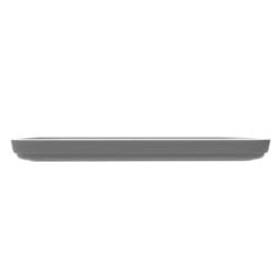 RS-2-116-WM/GRM - 11" x 6" Stacking Rectangler Melamine Platter, White Matte inside/ Gray Matte outside, GET. Roca Balance.