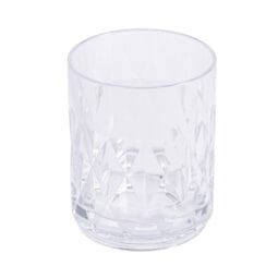 DM-14R-CL - 14 oz (14.75 oz Rim-Full) 3.35" Dia. Double Rocks, 4.17" H, GET. Fitzgerald