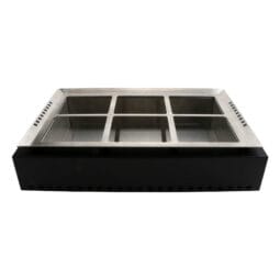 ST11712017K - Strata Rectangular Flavor Station Kit includes (1) ST11602112-Strata Rectangular System Deck, (1) ST11712017-Strata Flavor Station Tray.