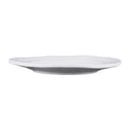 D101-W - Melamine Irregular Round Plate - White