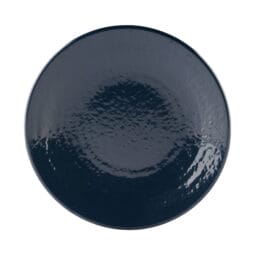 D9RR-LAP - Melamine Round Pebble Plate - Lapis