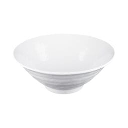 D1010RR-W - Melamine Bowl - White Matte Finish Outside/White Gloss Finish Inside