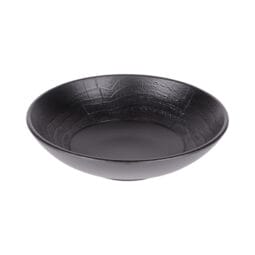 B30369-B - Melamine Round Bowl - Black