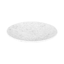 B379103-GYM - Melamine Round Plate - Gray Marble