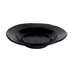 DB925-B - Melamine Irregular Round Bowl - Black