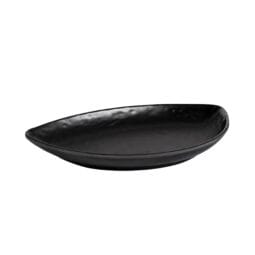 JW6014-B - Melamine Half Moon Tray - Black