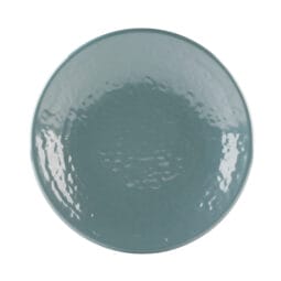 D638RR-ABY - Melamine Round Pebble Plate - Abyss