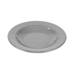 DB10T-G - Melamine Round Double Line Pasta/Soup Bowl - Gray