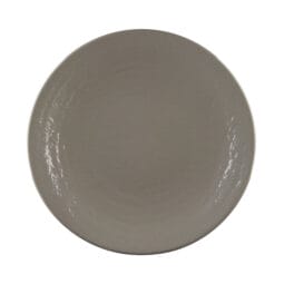D117RR-MR - Melamine Round Pebble Plate - Mushroom
