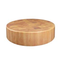 M1835R-BUB - Melamine Round Riser - Butcher Block