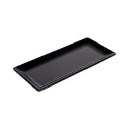 D126RC-B - Melamine Rectangular Plate - Black