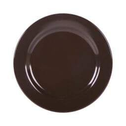 D1075PL-AUB - Melamine Round Rim Plate - Aubergine