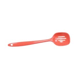 MSP12S-SC - Melamine Slotted Spoon - Spring Coral