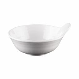 D452RR-W - Melamine Bowl w/ Lip - White