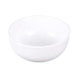M925R5-NW - Melamine Round Bowl w/ Matte Finish Outside - White