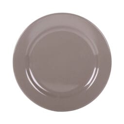 D1075PL-MR - Melamine Round Rim Plate - Mushroom