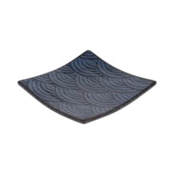 B231056-CDB - Melamine Square Plate - Catalina Dark Blue