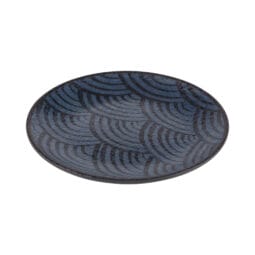 B234058-CDB - Melamine Round Plate - Catalina Dark Blue