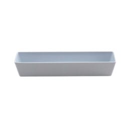 BN-E-W - Bento Box Insert, White Melamine, 11.18"L x 1.88"W x 2.43"H, (Fits BN-B-W), Milano, GET.