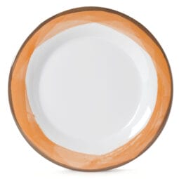 WP-9-DW-KNO - 9" Wide Rim Plate, Diamond White Base Color