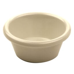 HG-020-IV/1 - 2 oz. Ivory, Melamine, Ramekin, 2.75" Top Dia., 1.25" Tall, 1.05" Deep, G.E.T. Ramekins