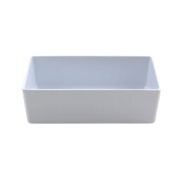 BN-C-W - Bento Box insert, White Melamine, 7.5"L x 3.75"W x 2.43"H, (Fits BN-B-W), Milano, GET.